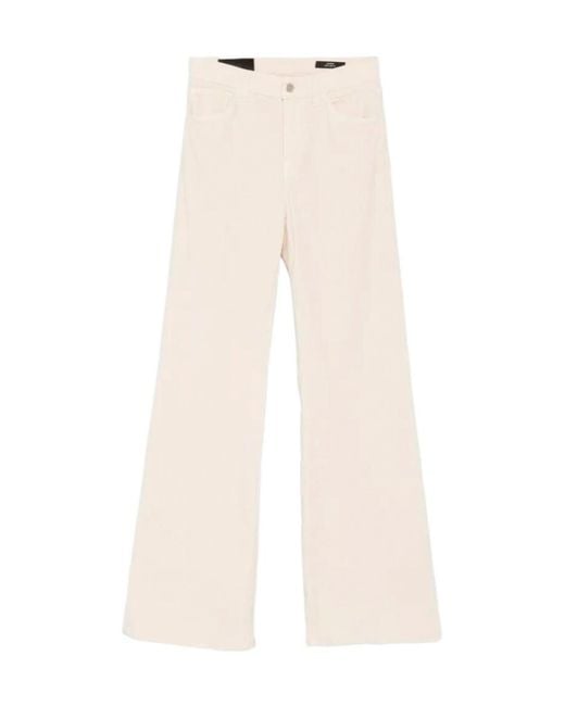Dondup Natural Amber Flared-Leg Trousers