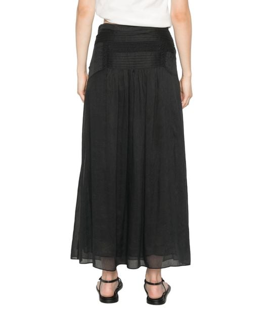 Isabel Marant Black Pylka Jupe
