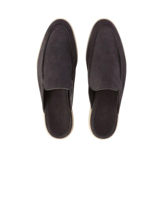 Loro Piana Brown Babouche Walk Muller Shoes for men
