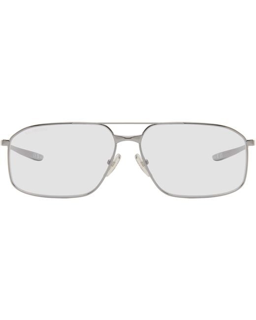Balenciaga White Eyewear Aviator Frame Sunglasses for men