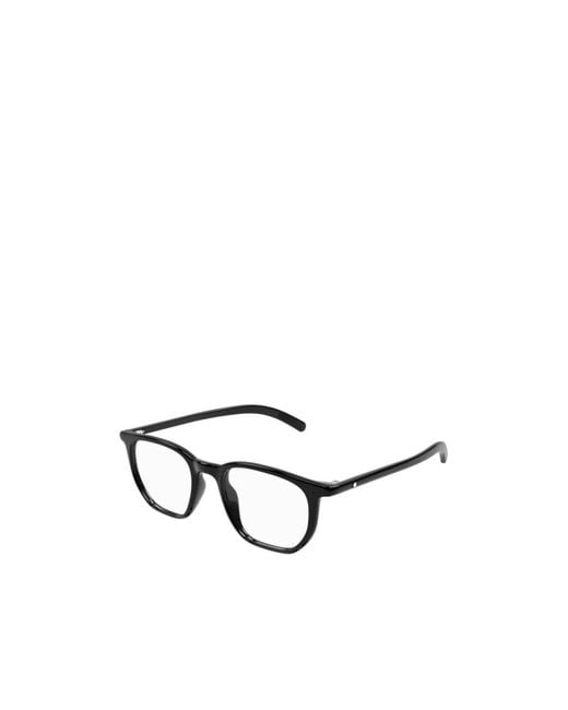 Montblanc White Eyewear Square Frame Glasses for men