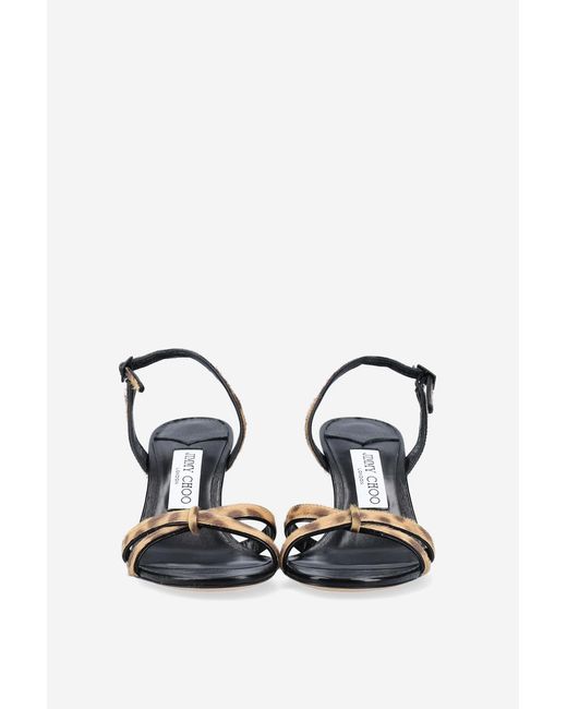 Jimmy Choo Metallic Elsy 70 High-Heeled Sandals