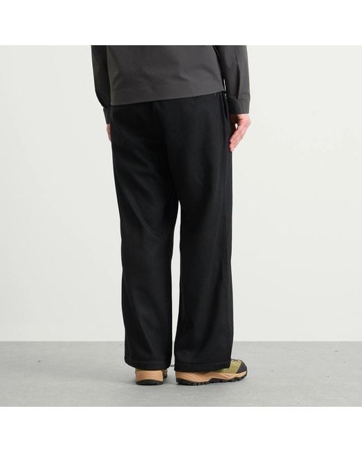 And Wander Black Wide-Leg Casual Pants for men