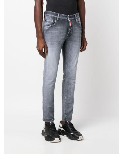 DSquared² Blue Belt-Loop Jeans for men