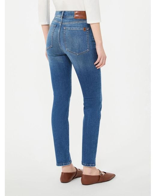 Weekend by Maxmara Blue Stretch Denim Skinny Jeans