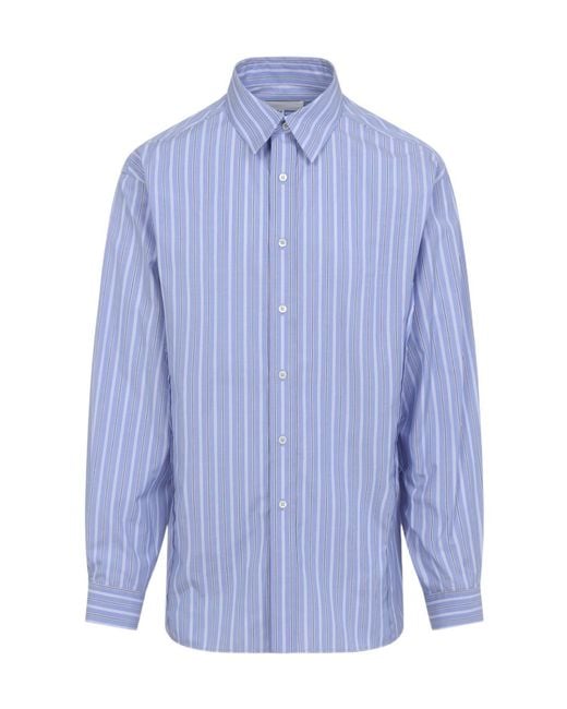 Maison Margiela Blue Ls Shirt for men