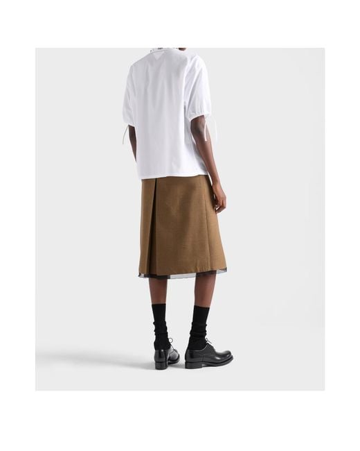 Prada White Short-Sleeved Shirt