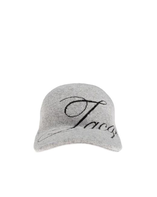 Jacquemus White Logo Detailed Baseball Cap for men