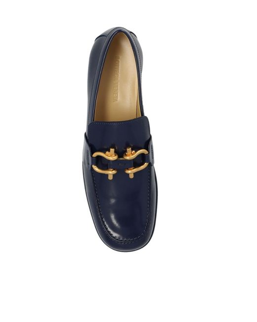 Bottega Veneta Black Square Toe Loafers