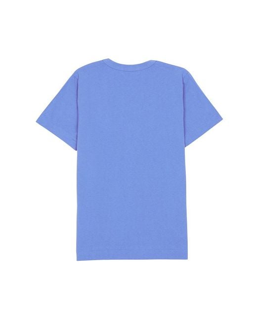 Comme des Garçons Blue Crew Neck T-Shirt