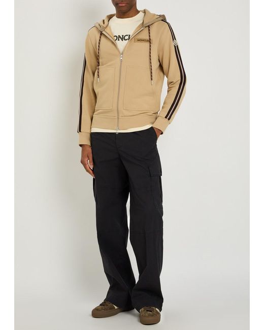 Moncler Natural Casual Striped Sweatshirt for men