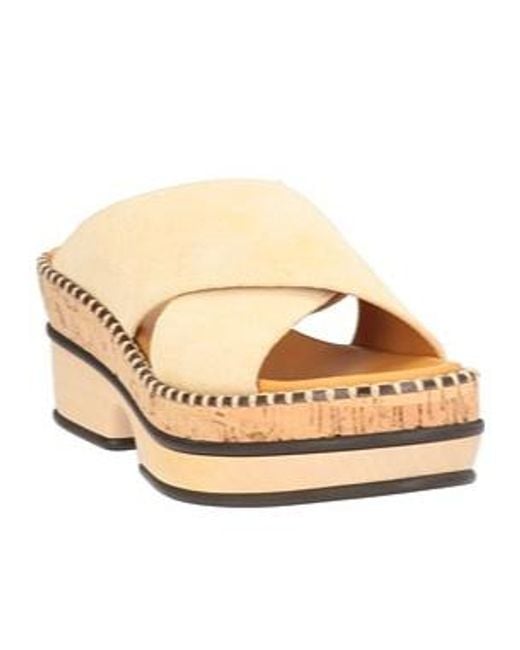Chloé Natural Suede Sandals