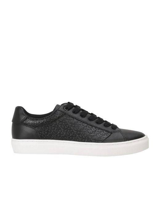 Boss Black Embossedleather Lowtop Sneakers