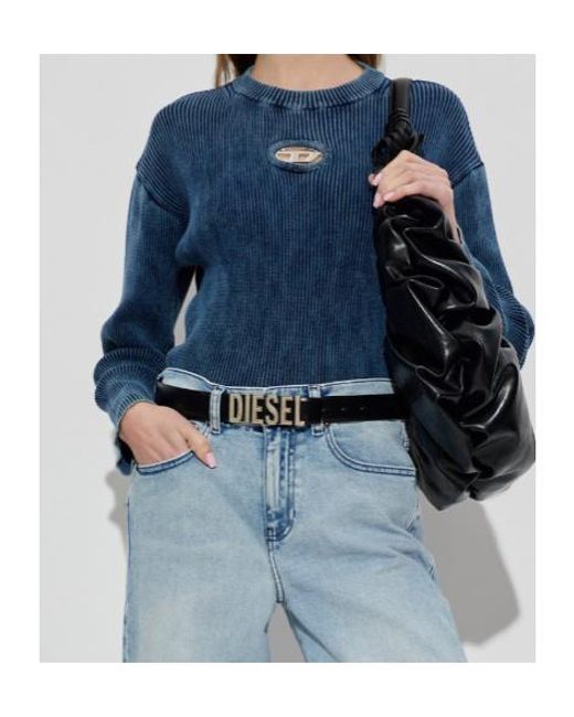 DIESEL Blue Round-Neck Knitwear