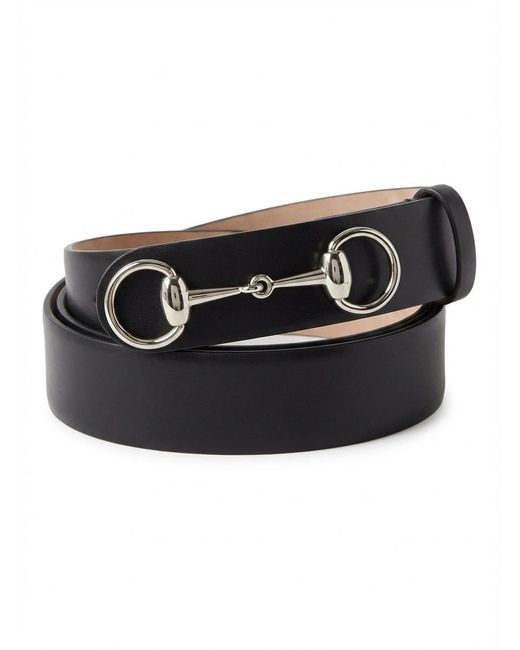 Gucci Black Horsebit 1955 Belt for men