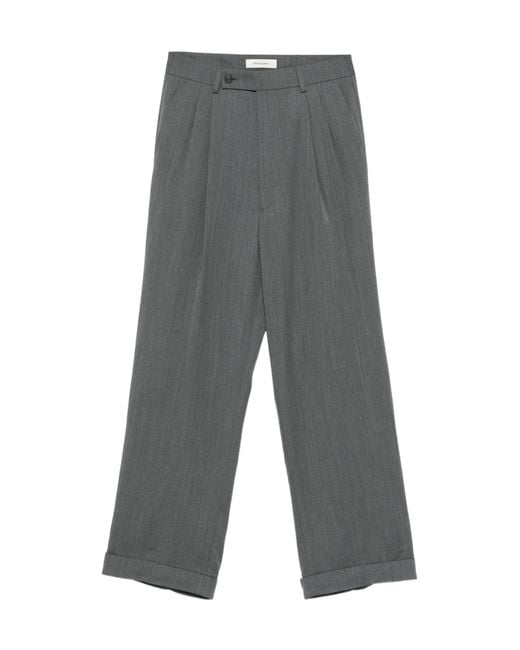 Entire studios Gray Wool Trousers for men