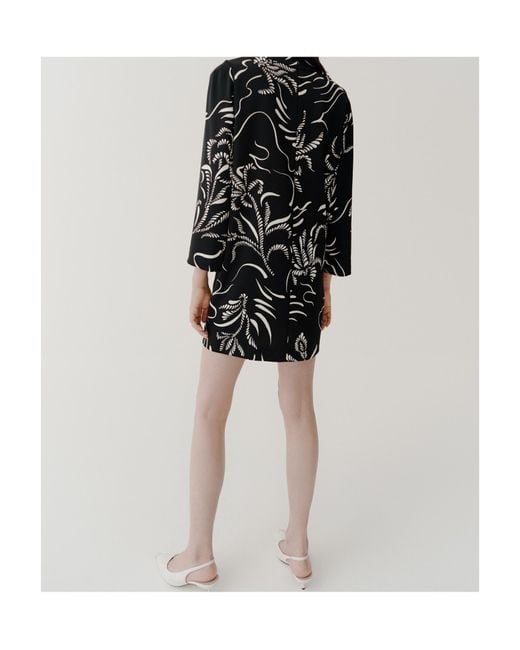 Marella Black Lined Recycled Satin Dress