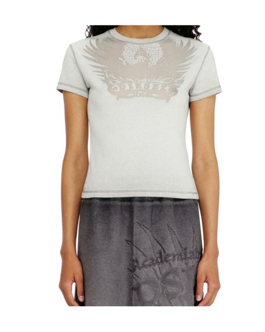 DIESEL White Dévoré Phoenix Slim Fit T-Shirt