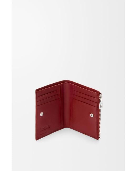 Loewe Red Panelled Leather Wallet for men