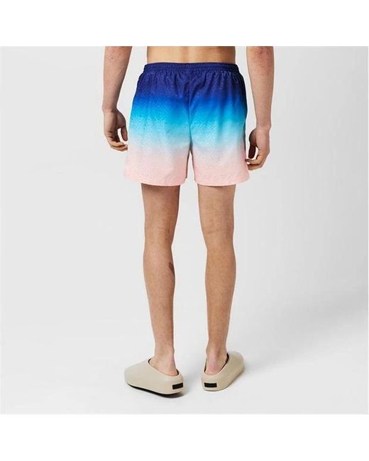 Casablanca Blue Lettering Logo Swim Shorts for men