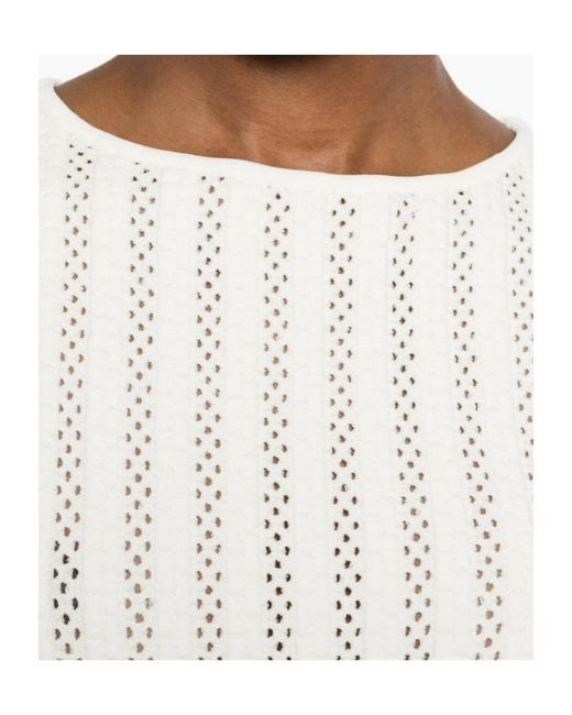 Antonino Valenti White Mimosa Short-Sleeve Mini Dress