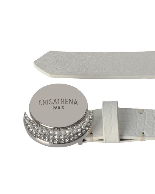 Crisathena Gray Buckle Belt
