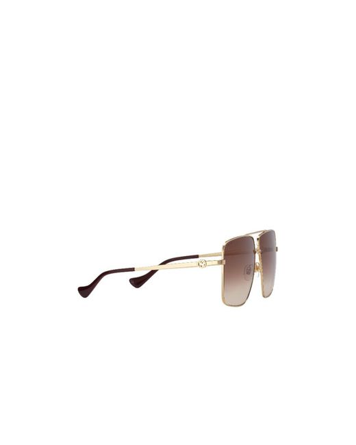 Gucci Pink Navigator-Frame Sunglasses