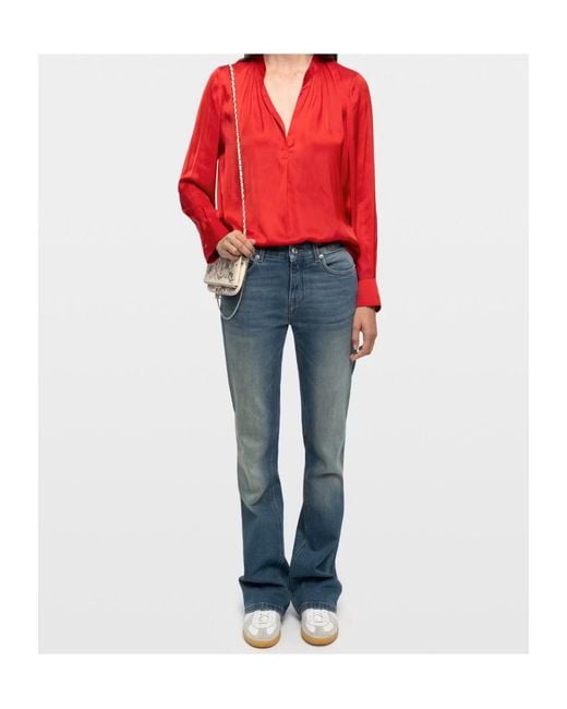 Zadig & Voltaire Red Tink Shirt
