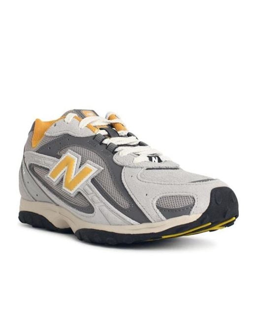 New Balance White 204L Lace-Up Sneakers for men