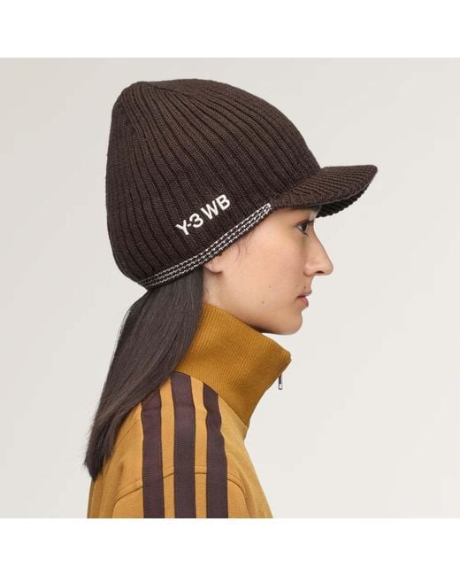 Y-3 Brown X Wales Bonner Beanie Cap for men