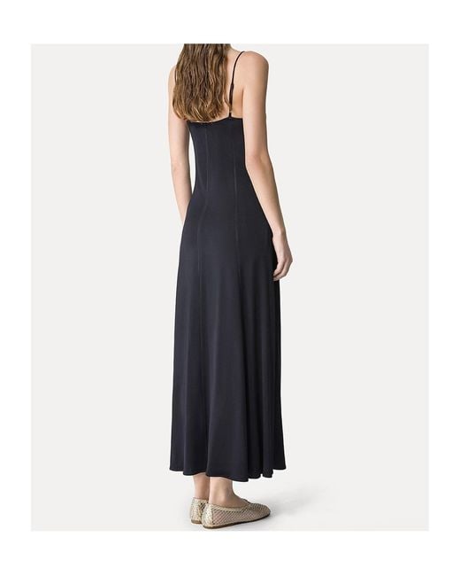 Forte_forte Black Spaghetti Strap Maxi Dress