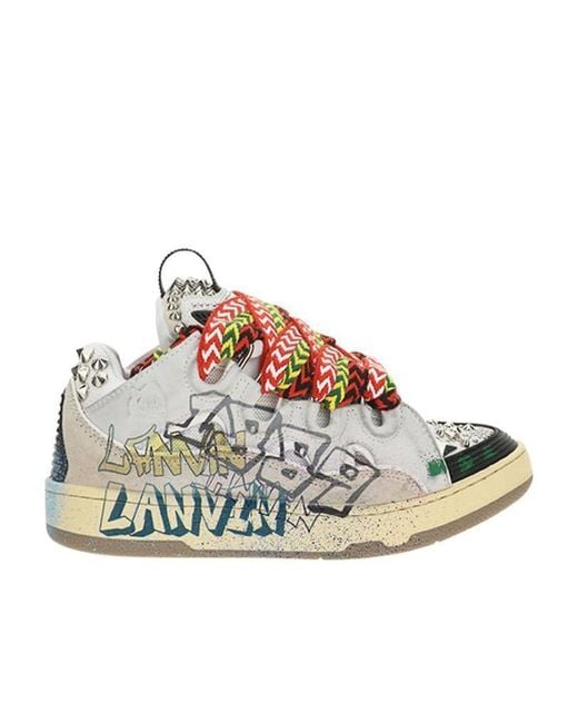 Lanvin Multicolor Curb Low-Top Sneakers