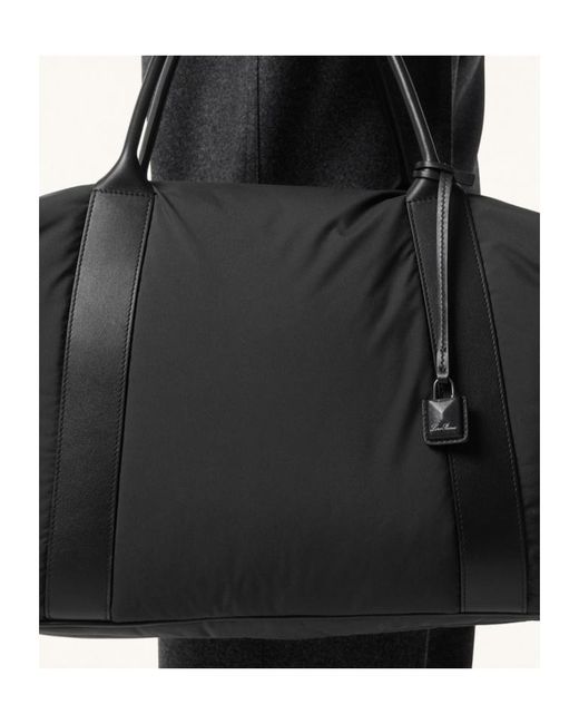 Loro Piana Black Medium Wind Duffle Bag for men