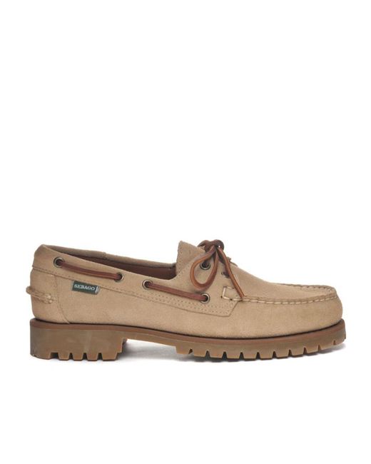 Sebago Brown Ranger Suede Flat Shoes