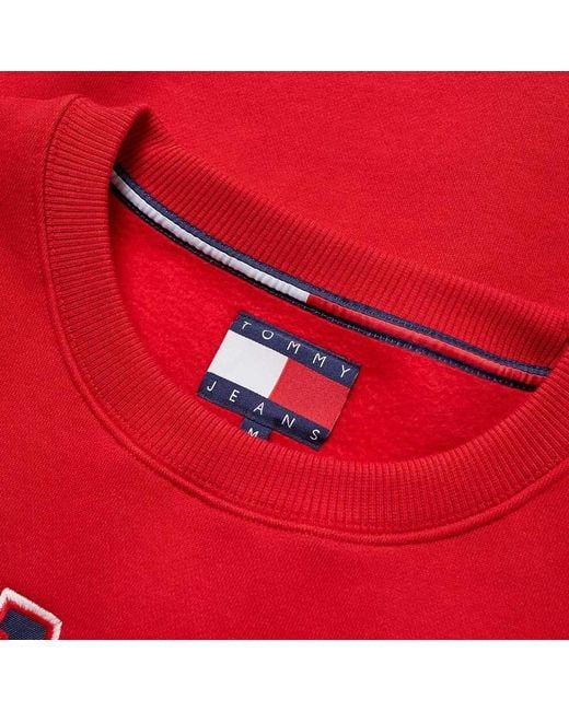 Tommy Hilfiger Red Logo Details Sweater for men