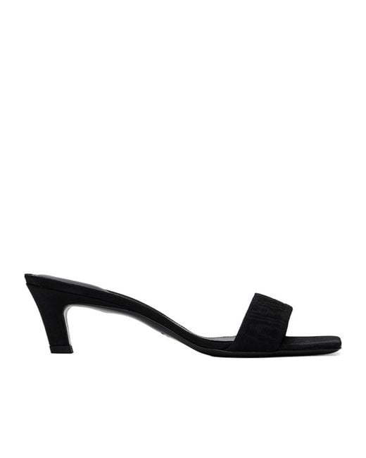 Totême  Black 55Mm Moire-Effect Mules