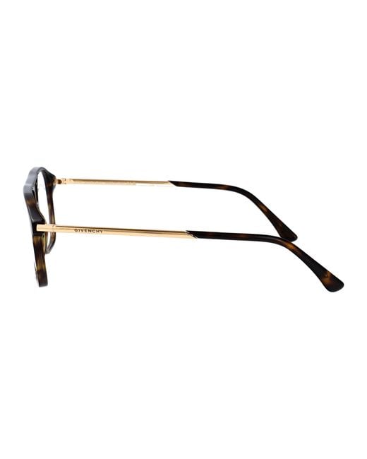 Givenchy White Browline Glasses for men