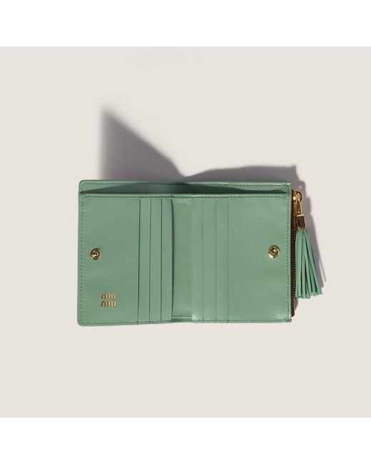 Miu Miu Brown Small Leather Wallet