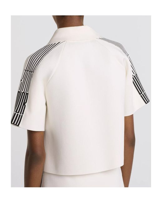 Dior White Cropped Jacket