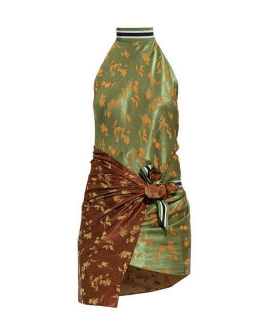 Dries Van Noten Green Printed Top