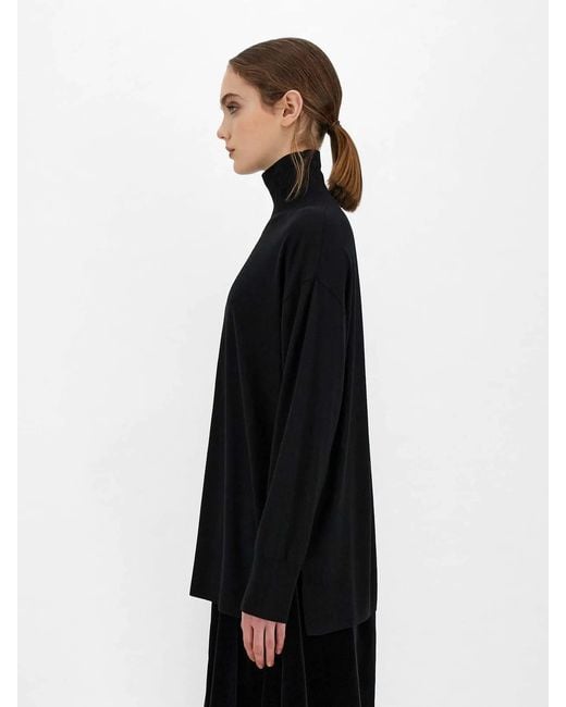 Max Mara Black Libia Long-Sleeved Pullover