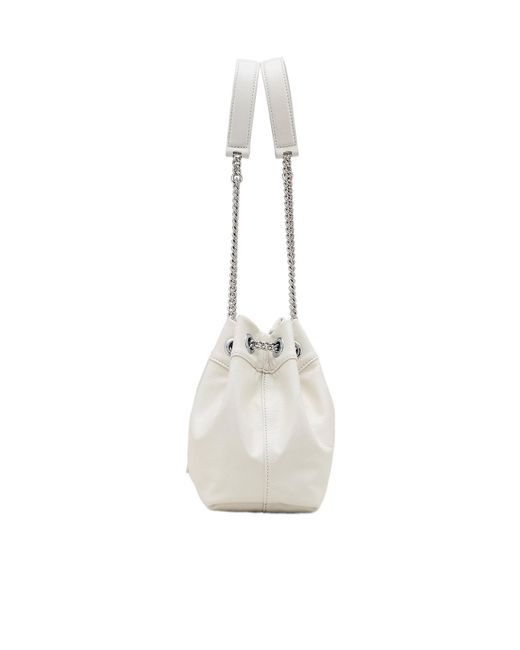 Marc Jacobs White The Small Chain Sack Bag