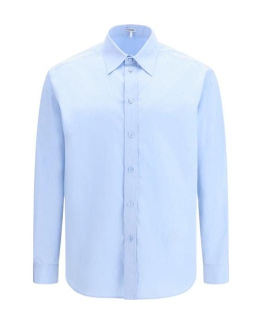 Loewe Blue Long-Sleeved Shirt for men