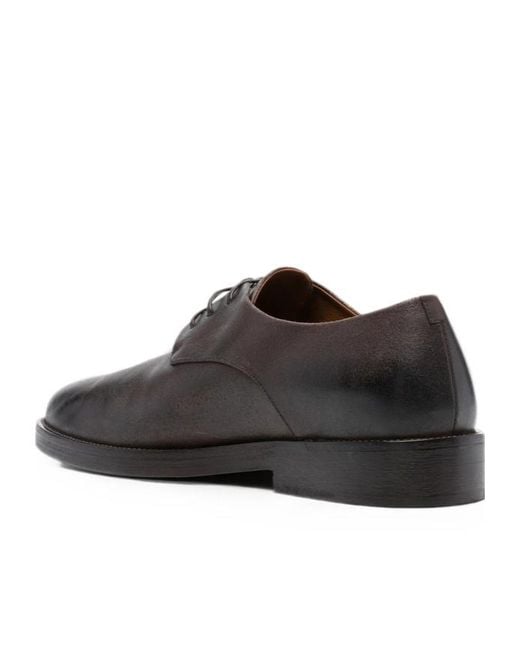 Marsèll Brown Lace-Up Leather Derby Shoes for men
