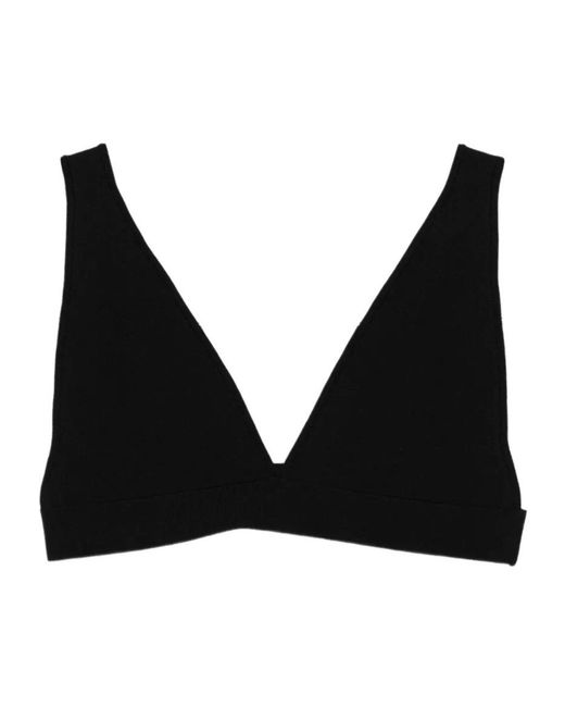 P.A.R.O.S.H. Black Roma V-Neck Top