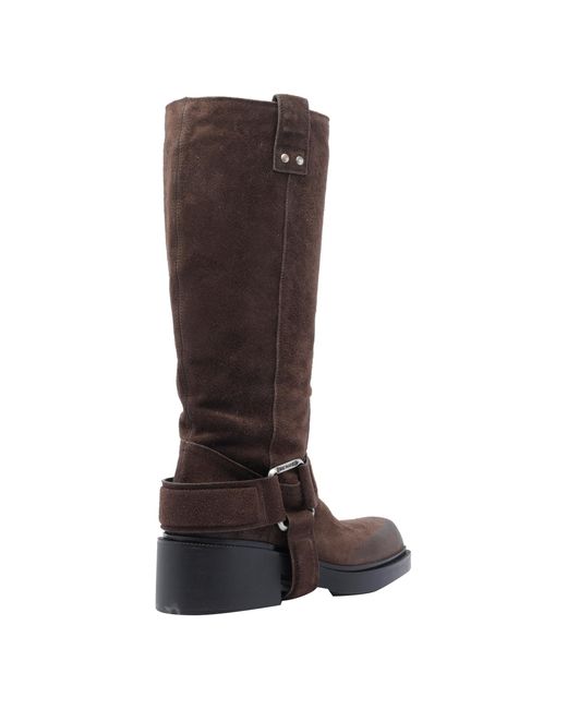Vic Matié Brown Squared Toe Heeled Boots