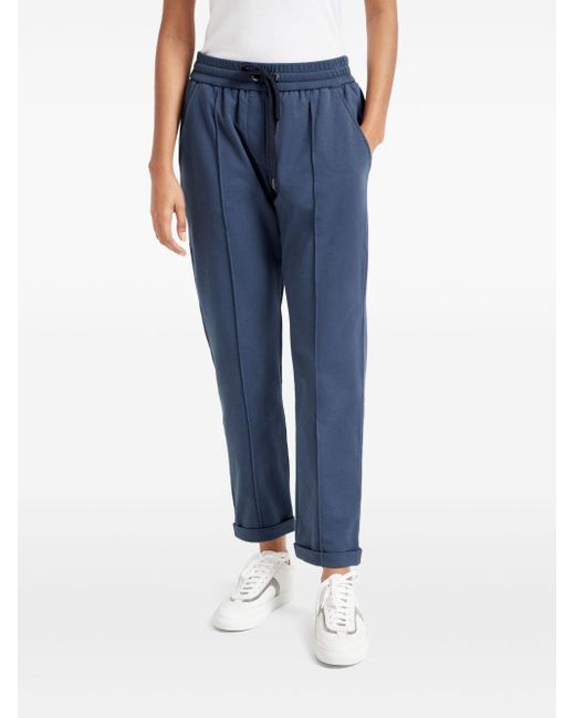 Brunello Cucinelli Blue Drawstring Track Pants