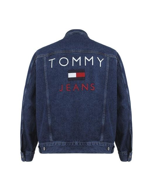 Tommy Hilfiger Blue Washing Effect Denim Jacket for men