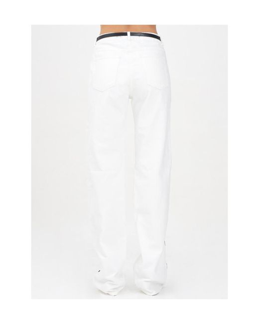 Elisabetta Franchi Natural Belted Jeans