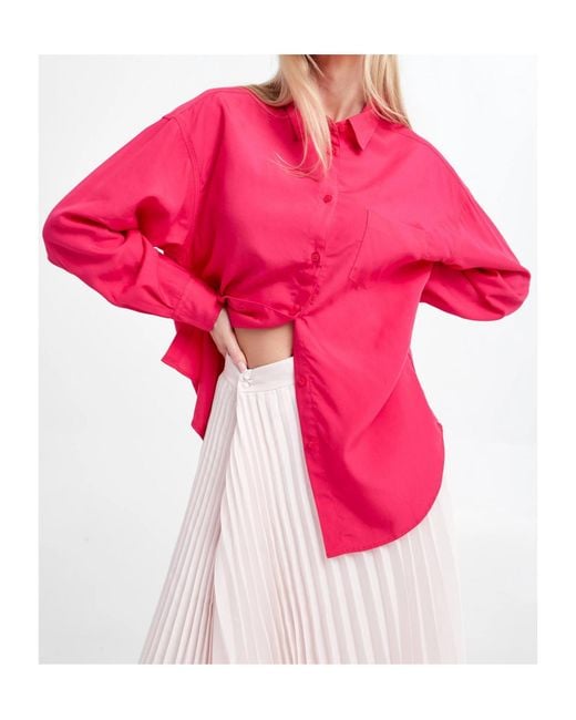 Samsøe & Samsøe Pink Button-Down Long-Sleeved Shirt